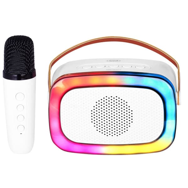 Kaiutin karaokemikrofonilla Trevi Trevi XR 8A01 MINI PARTY Valkoinen Valkoinen