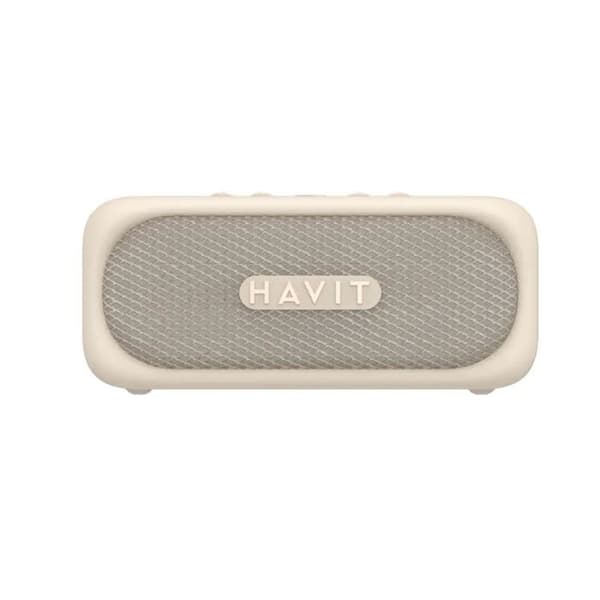 Trådlös Bluetooth 5.3 bärbar högtalare, TWS, TF, AUX, handsfree-samtal, IPX7, 2000 mAh - Havit (SK905BT) - Beige