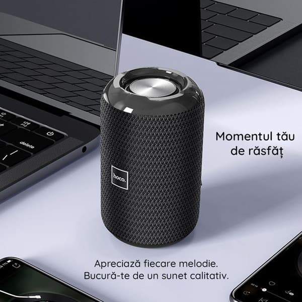 Hoco - Trendy Sound trådlös högtalare (HC1) - Bluetooth 5.0, 5W - Svart