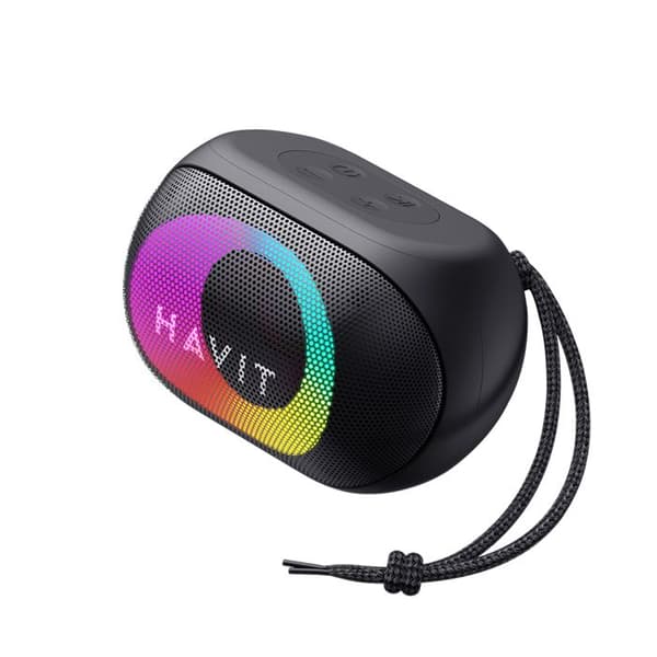 Bärbar Bluetooth-högtalare, handsfree-samtal, TWS, TF, FM, AUX, USB, 1800 mAh - Havit (SK885BT) - Svart