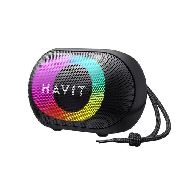 Bärbar Bluetooth-högtalare, handsfree-samtal, TWS, TF, FM, AUX, USB, 1800 mAh - Havit (SK885BT) - Svart