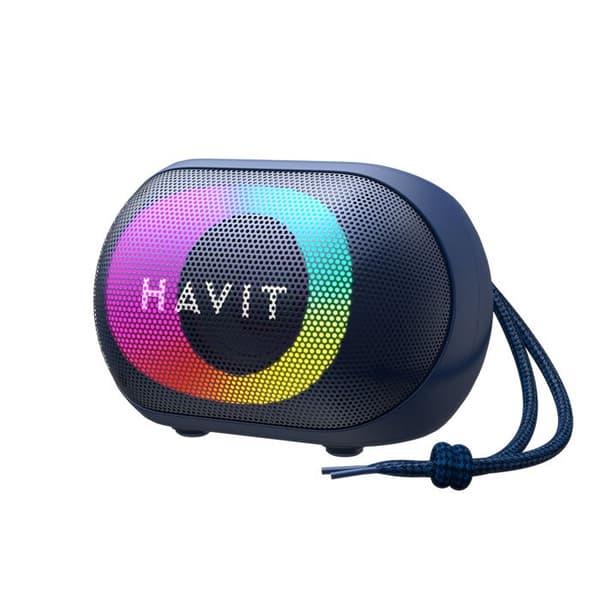 Bärbar Bluetooth-högtalare, handsfree-samtal, TWS, TF, FM, AUX, USB, 1 800 mAh - Havit (SK885BT) - Blå Blå