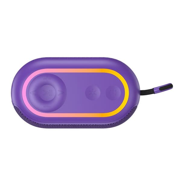 Högtalare bärbar Bluetooth 5.3, RGB-ljus, IPX5, TWS, TF, USB, FM, AUX - Havit (SK809BT) - Lila