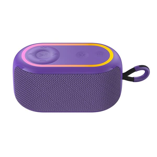 Högtalare bärbar Bluetooth 5.3, RGB-ljus, IPX5, TWS, TF, USB, FM, AUX - Havit (SK809BT) - Lila Lila