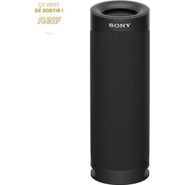 SONY SRS-XB23 Bluetooth-högtalare - 12 timmars batteritid - Stänksäker - Svart- REFURBISHED