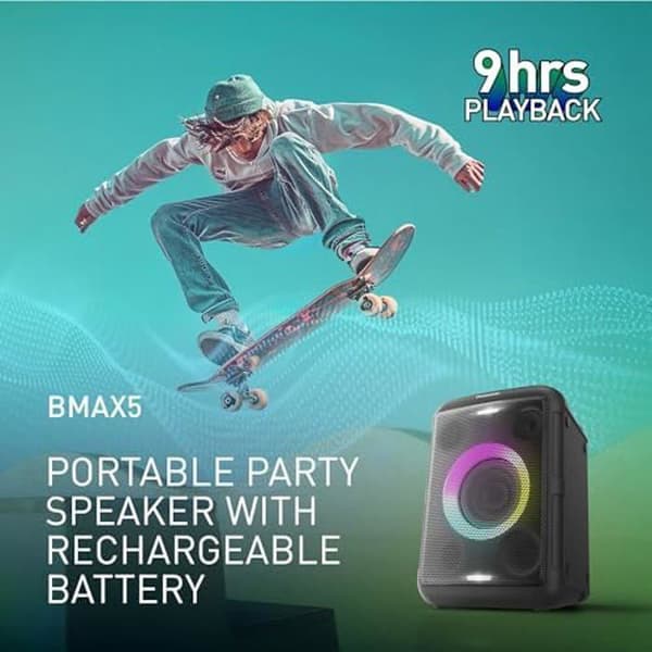 Bärbar Högtalare - PANASONIC - SC-BMAX5E-K - 75W - Bluetooth - Inbyggda Ljus