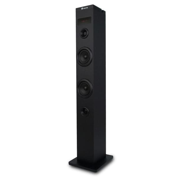 NGS SKY CHARM 50W Bluetooth Sound Tower med fjärrkontroll, optisk ingång, USB, FM-radio och AUX IN - Svart
