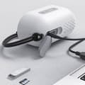 Miniatyrbild 6 av 6: Bluetooth-högtalare med 6h batteritid, vattentät IPX6, kompakt med rem wiwu, Vit