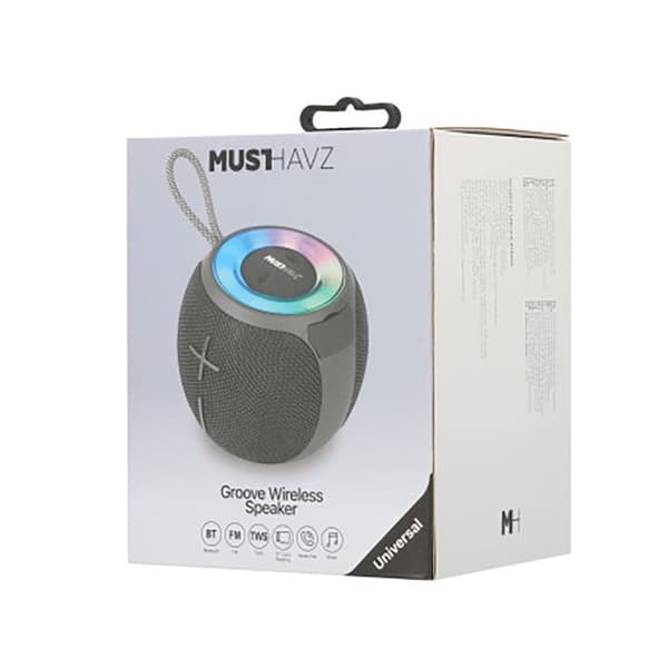 Bärbar Bluetooth-högtalare 20W Särform Musthavz IPX4 Djupt Bas Grab 'N Go Svart