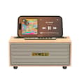 Miniatyrbild 3 av 3: Trådlös högtalare Bluetooth 5.0 8W Bronx med Smartphone Station Design Retro Vit / Grå