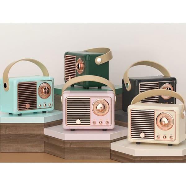 Bluetooth-högtalare 5.0 3W RMS Modell Auteuil med Bärhandtag Beige