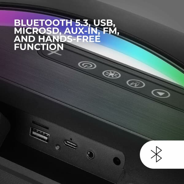 Bærbare Bluetooth-højttalere Mars Gaming MSPULSE Sort 4 W 50 W