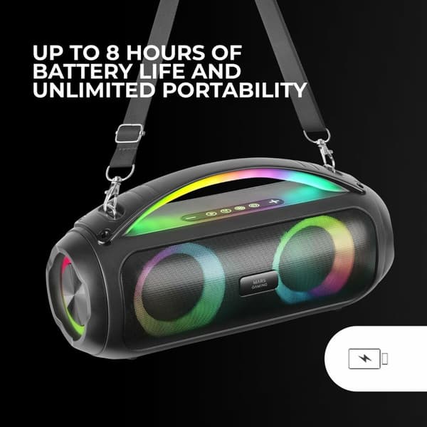 Bærbare Bluetooth-højttalere Mars Gaming MSPULSE Sort 4 W 50 W