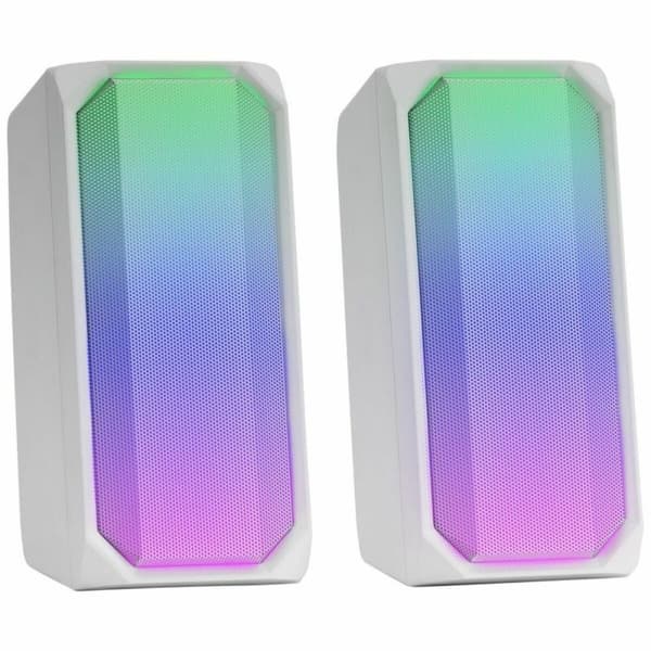 Bærbare Bluetooth-højttalere Mars Gaming MSRGBW Hvid 15 W 4 W