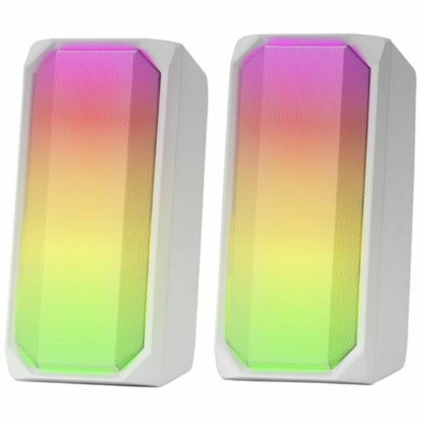 Bærbare Bluetooth-højttalere Mars Gaming MSRGBW Hvid 15 W 4 W