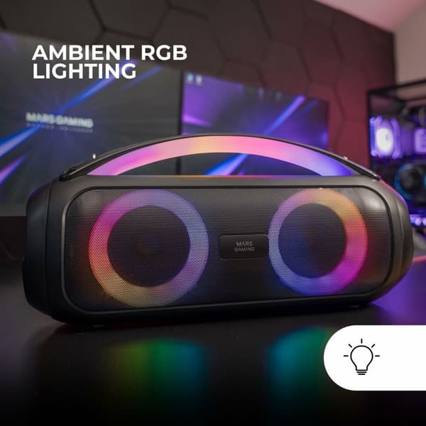 Bærbare Bluetooth-højttalere Mars Gaming MSPULSE Sort 4 W 50 W