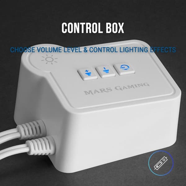 Bärbar Bluetooth Högtalare Mars Gaming MSRGBW Vit 15 W 4 W