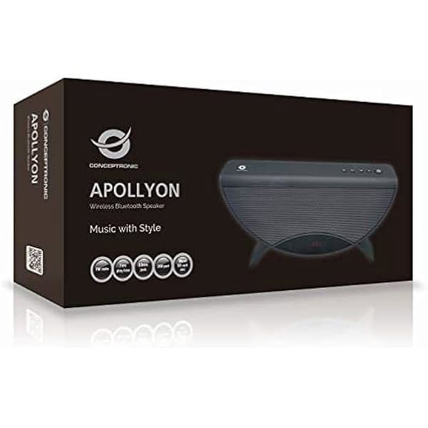 Bluetooth-högtalare - CONCEPTRONIC - Apollyon - Färg Guld - 2000 mAh - FM-radio
