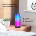 Miniatyrbild 3 av 6: Trådlös högtalare - Hoco - HC8 - LED-lampa - Bluetooth 5.0 - 10W - Vit