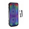 Miniatyrbillede 1 af 6: Lysende Karaoke Højttaler - INOVALLEY - KA25-FIRE - Bluetooth V5.0 - 64 cm - 850 W - Sort