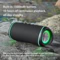Miniatyrbild 8 av 8: INF EBS-609 Svart Trådlös Bluetooth-högtalare med RGB-ljus