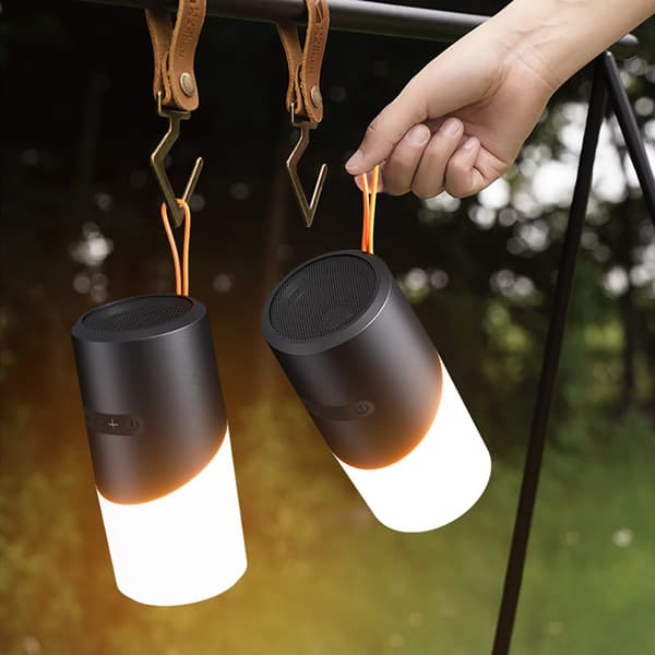 INF Bærbar Bluetooth-høyttaler med RGB-stemningslys Grønn