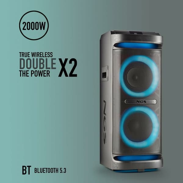 Bärbar Bluetooth Högtalare NGS WILDSPACE2 Svart