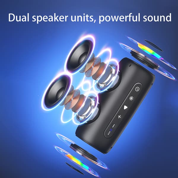 INF Bluetooth-højttaler med RGB-lys Blå