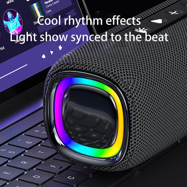 INF Bluetooth-højttaler med RGB-lys Blå