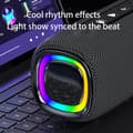 Miniatyrbillede 4 af 7: INF Bluetooth-højttaler med RGB-lys Blå