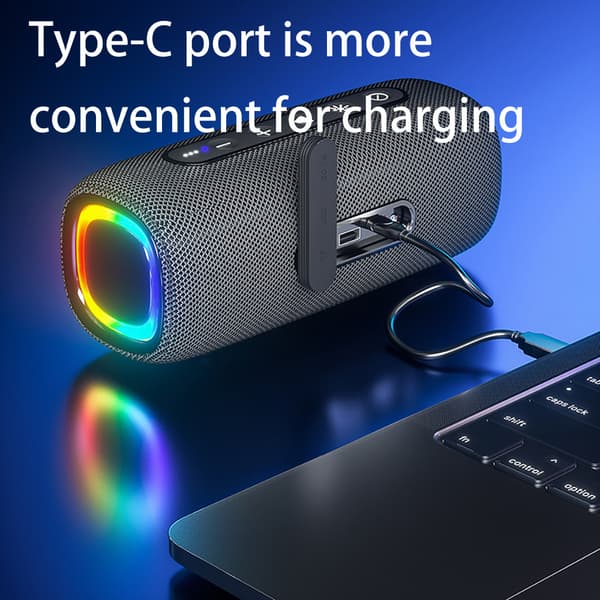 INF Bluetooth-højttaler med RGB-lys Blå