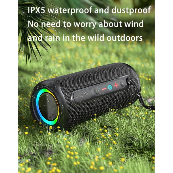 INF Sort RGB Lys Trådløs Bluetooth Højttaler