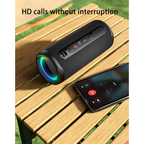 INF Sort RGB Lys Trådløs Bluetooth Højttaler