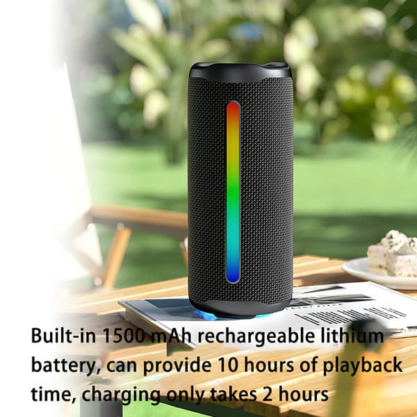INF Sort RGB Lys Trådløs Bluetooth Højttaler
