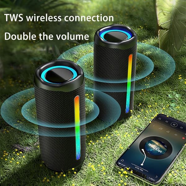 INF Sort RGB Lys Trådløs Bluetooth Højttaler