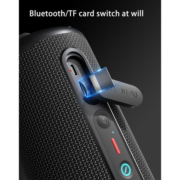 INF Sort RGB Lys Trådløs Bluetooth Højttaler