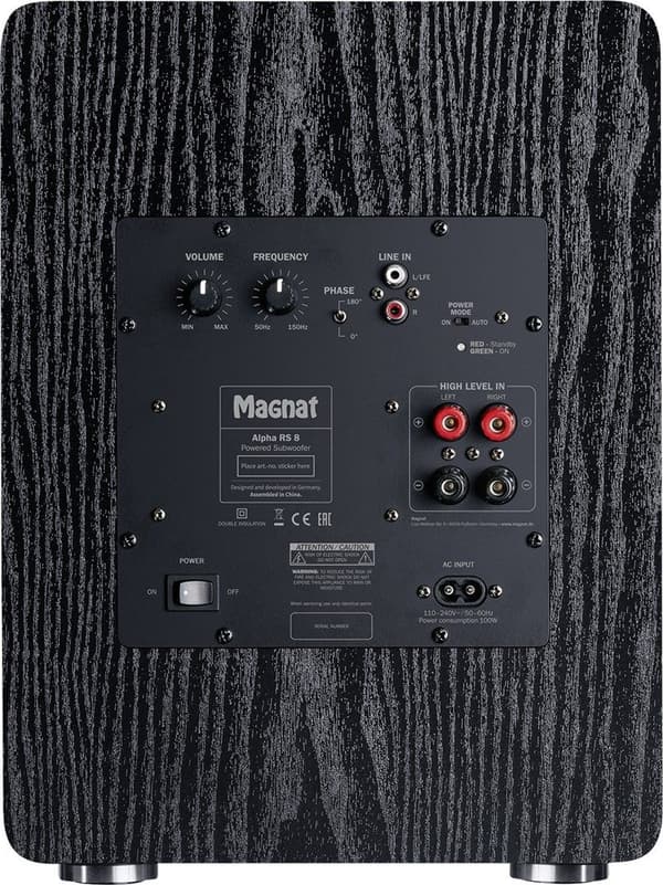 Magnat Alpha RS8 aktiivisubwoofer 80 W musta