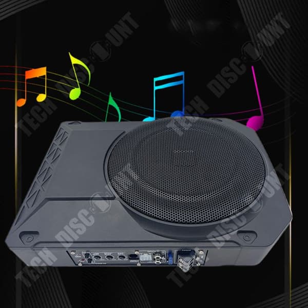 TD® Car subwoofer 800W hög effekt ultratunn 10 tum 12V billjud modifiering aktiv subwoofer