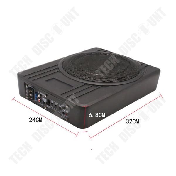 TD® 8-tums bilsubwoofer Ultratunn bilsubwoofer Högeffekts 12V aluminiumlegering bilhögtalare
