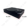Miniatyrbild 4 av 4: TD® Car Subwoofer Slim med Tweeter Subwoofer 8 tums trä högeffekts subwoofer med inbyggd förstärkare under sätet Bil Subwoofer