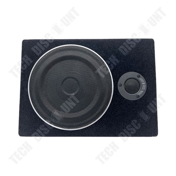 TD® Car Subwoofer Slim med Tweeter Subwoofer 8 tums trä högeffekts subwoofer med inbyggd förstärkare under sätet Bil Subwoofer
