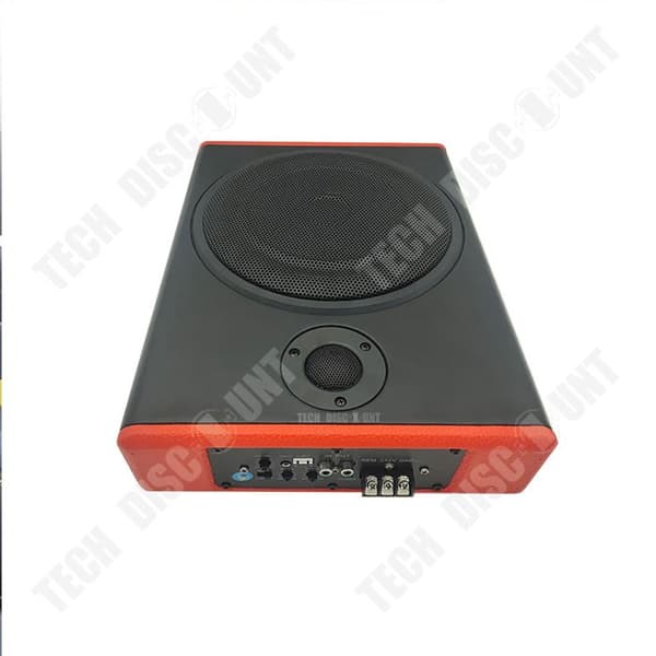 TD® Car subwoofer 10 tums bluetooth ultratunn subwoofer med diskant 12V högeffektsbil aktiv under sätet bil ultratunn subwoofer