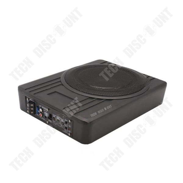 TD® Car Subwoofer 8 Inch Ultra-Tunn Pure Bass Subwoofer 12V Under Seat Sound Aluminium Legering Bilstereo