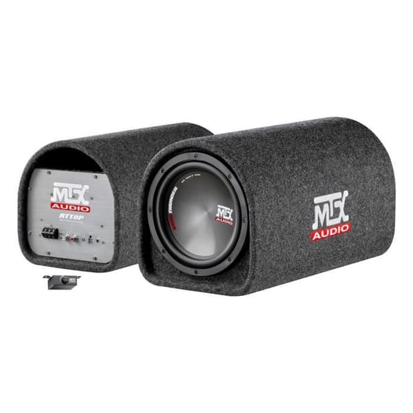 Aktiiviputkikotelo subwooferilla - MTX AUDIO - RTT8P - 20 cm:n refleksi- ja D-luokan 120 W RMS-vahvistin, aktiivisuodin ja kaukosäädin