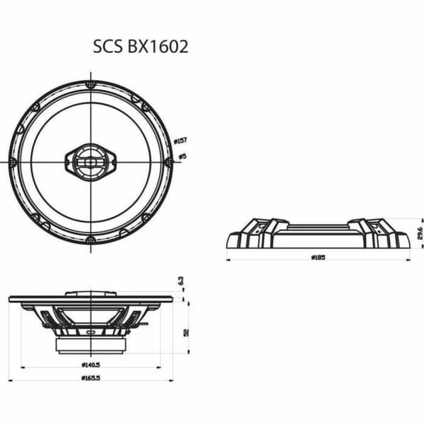 Autokaiuttimet Sencor SCS BX1602