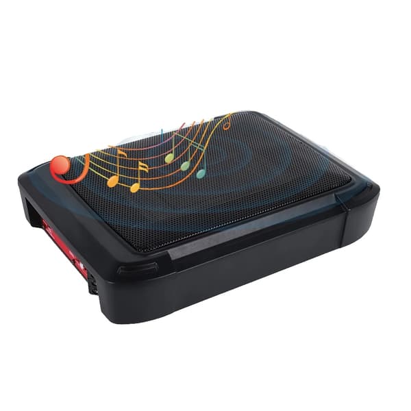 Podofo Slim Powered Subwoofer, Kompakt Under Sæde Design, Maksimal Udgivelse 1000W, RMS Effekt 200W