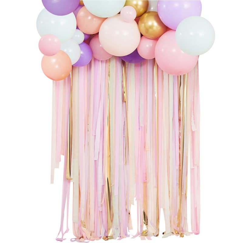 Ballonggirlang Med Draperi Pastell