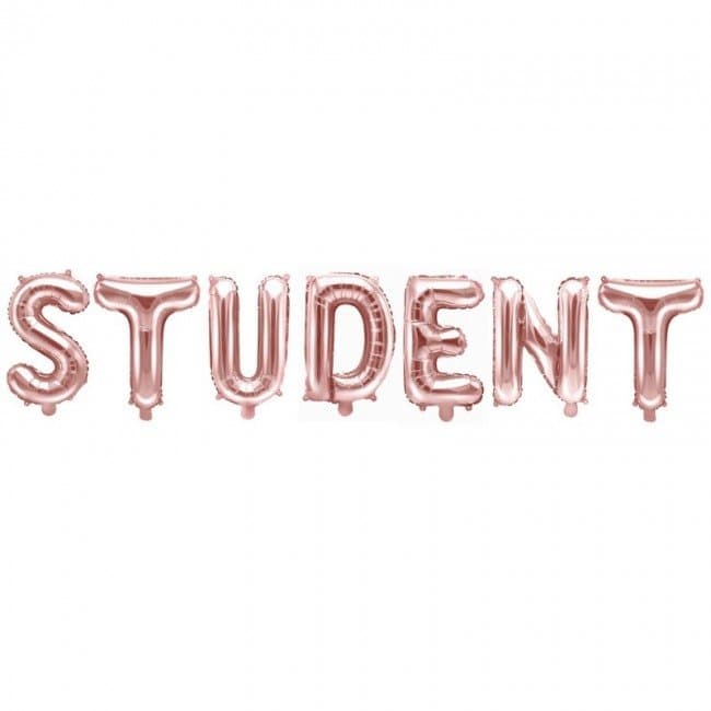 Ballonggirlang "STUDENT" roséguld
