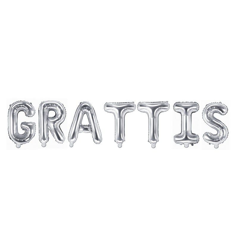 Ballonggirlang "GRATTIS" Silver