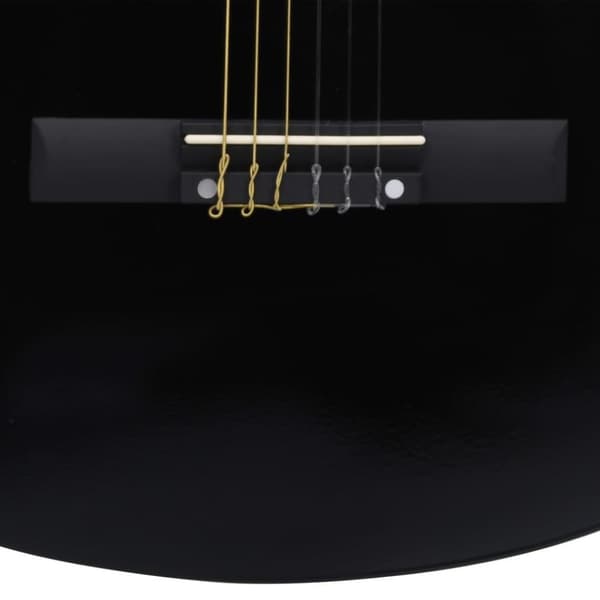vidaXL klassisk western cutaway-guitar med 6 strenge 38" sort